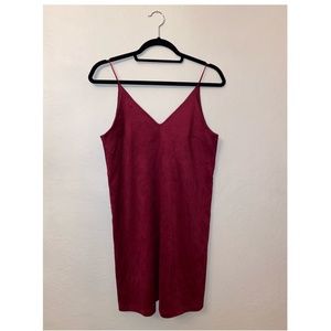 NWT Forever 21 Burgundy suede-like dress (Small)